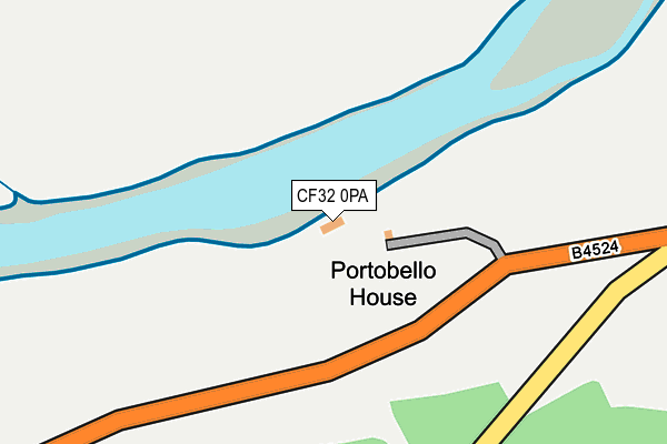 CF32 0PA map - OS OpenMap – Local (Ordnance Survey)