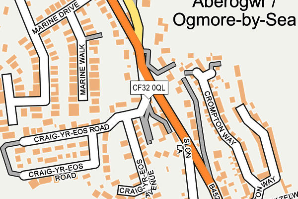 CF32 0QL map - OS OpenMap – Local (Ordnance Survey)