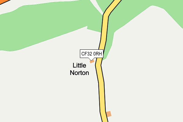 CF32 0RH map - OS OpenMap – Local (Ordnance Survey)