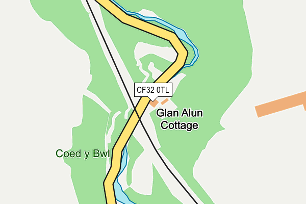 CF32 0TL map - OS OpenMap – Local (Ordnance Survey)