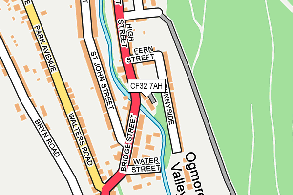 CF32 7AH map - OS OpenMap – Local (Ordnance Survey)