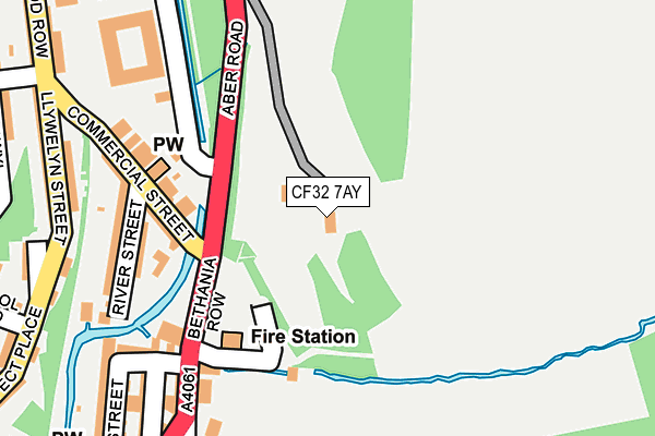 CF32 7AY map - OS OpenMap – Local (Ordnance Survey)