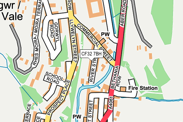 CF32 7BH map - OS OpenMap – Local (Ordnance Survey)