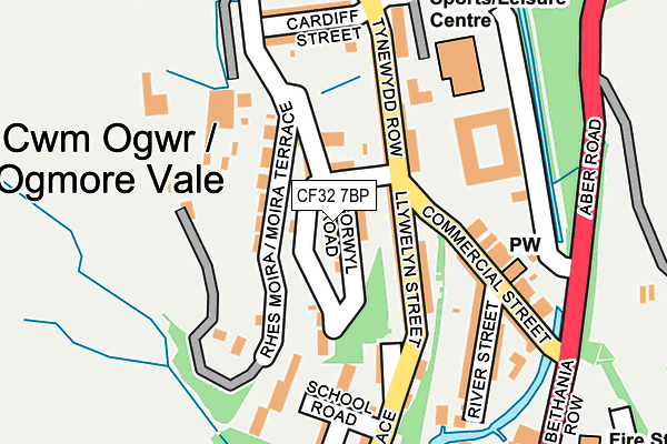 CF32 7BP map - OS OpenMap – Local (Ordnance Survey)