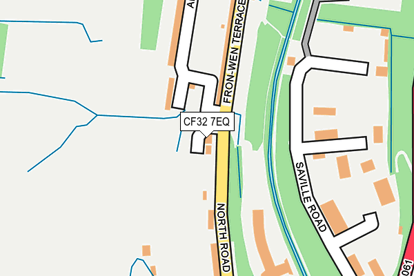 CF32 7EQ map - OS OpenMap – Local (Ordnance Survey)