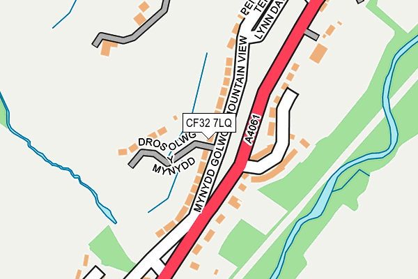 CF32 7LQ map - OS OpenMap – Local (Ordnance Survey)