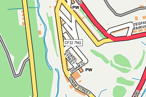 CF32 7NG map - OS OpenMap – Local (Ordnance Survey)