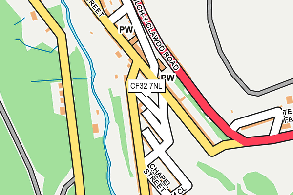 CF32 7NL map - OS OpenMap – Local (Ordnance Survey)