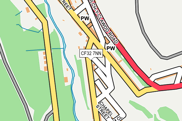 CF32 7NN map - OS OpenMap – Local (Ordnance Survey)