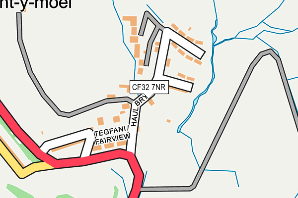 CF32 7NR map - OS OpenMap – Local (Ordnance Survey)