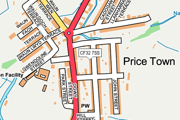 CF32 7SS map - OS OpenMap – Local (Ordnance Survey)