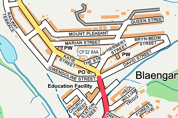 Map of GOLDEN VALLEY BLAENGARW LIMITED at local scale