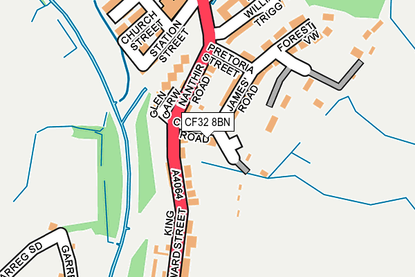 CF32 8BN map - OS OpenMap – Local (Ordnance Survey)