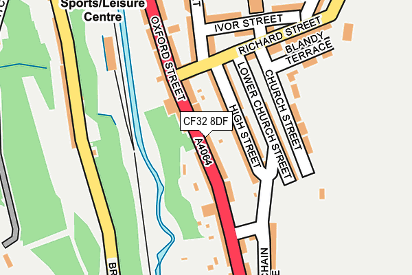 CF32 8DF map - OS OpenMap – Local (Ordnance Survey)