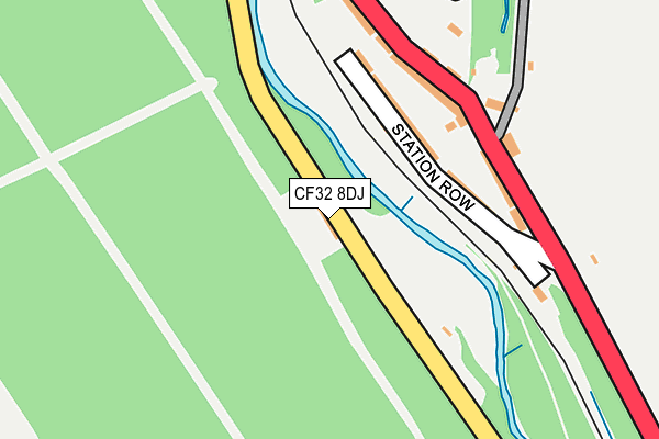 CF32 8DJ map - OS OpenMap – Local (Ordnance Survey)