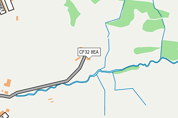 CF32 8EA map - OS OpenMap – Local (Ordnance Survey)