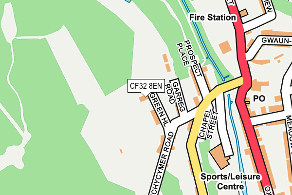 CF32 8EN map - OS OpenMap – Local (Ordnance Survey)