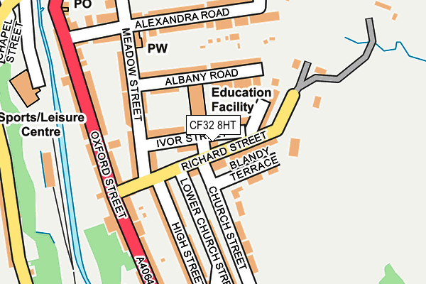 CF32 8HT map - OS OpenMap – Local (Ordnance Survey)