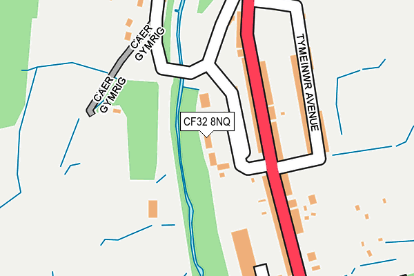 CF32 8NQ map - OS OpenMap – Local (Ordnance Survey)
