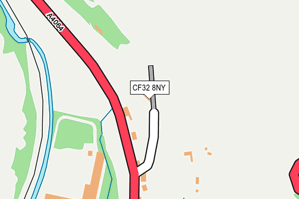 CF32 8NY map - OS OpenMap – Local (Ordnance Survey)