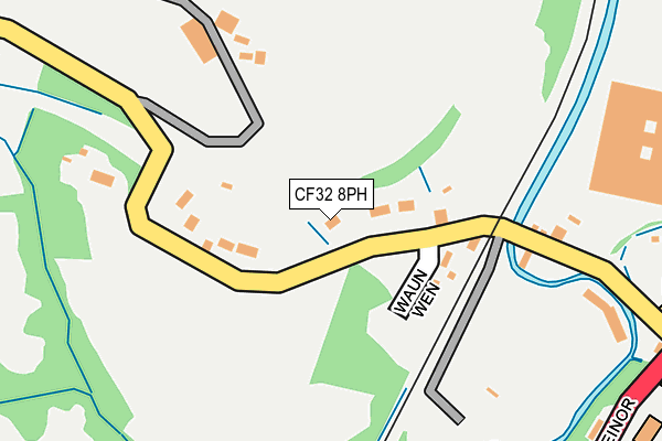 CF32 8PH map - OS OpenMap – Local (Ordnance Survey)