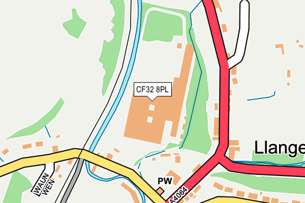 CF32 8PL map - OS OpenMap – Local (Ordnance Survey)