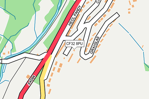 CF32 8PU map - OS OpenMap – Local (Ordnance Survey)