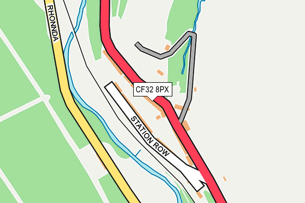 CF32 8PX map - OS OpenMap – Local (Ordnance Survey)