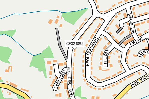 CF32 8SU map - OS OpenMap – Local (Ordnance Survey)
