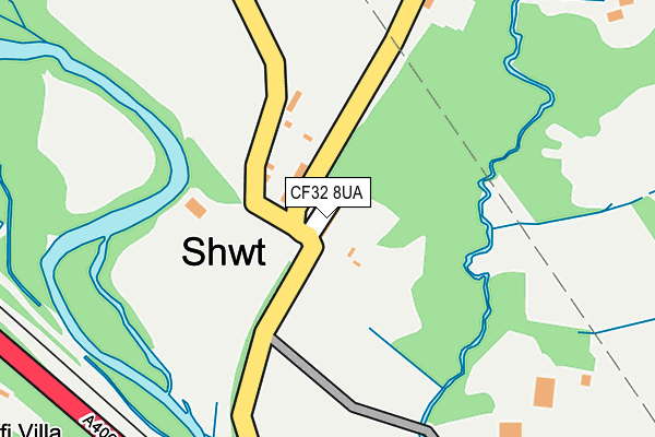 CF32 8UA map - OS OpenMap – Local (Ordnance Survey)