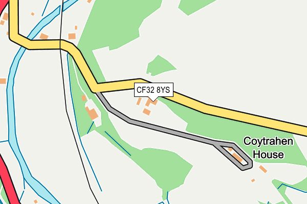 CF32 8YS map - OS OpenMap – Local (Ordnance Survey)