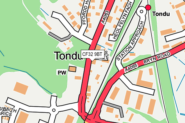 Map of TONDU CAR WASH LTD at local scale