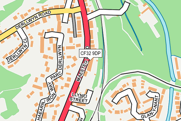 CF32 9DP map - OS OpenMap – Local (Ordnance Survey)