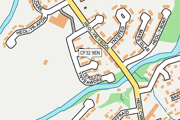 CF32 9EN map - OS OpenMap – Local (Ordnance Survey)