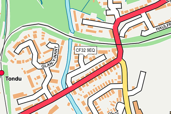 CF32 9EQ map - OS OpenMap – Local (Ordnance Survey)