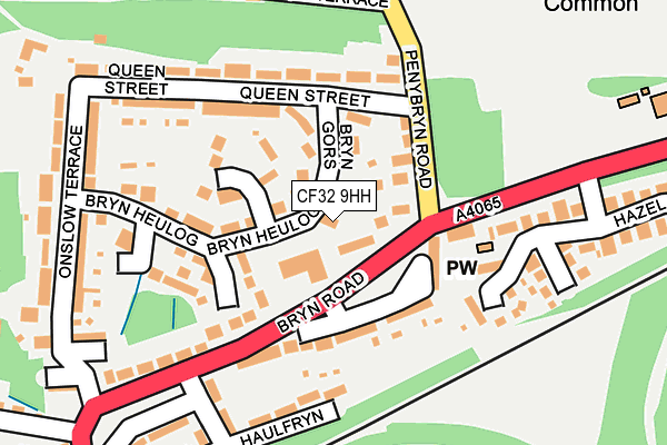 CF32 9HH map - OS OpenMap – Local (Ordnance Survey)