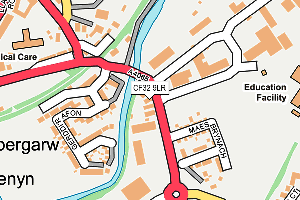 CF32 9LR map - OS OpenMap – Local (Ordnance Survey)