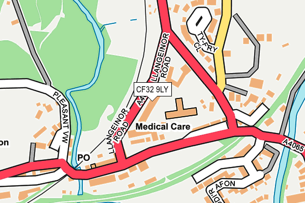 CF32 9LY map - OS OpenMap – Local (Ordnance Survey)