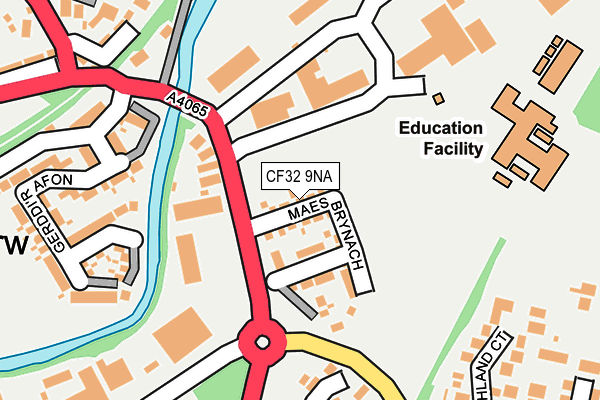 CF32 9NA map - OS OpenMap – Local (Ordnance Survey)