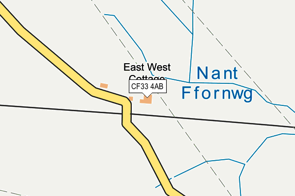 CF33 4AB map - OS OpenMap – Local (Ordnance Survey)