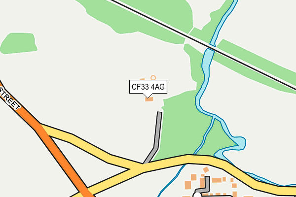 CF33 4AG map - OS OpenMap – Local (Ordnance Survey)