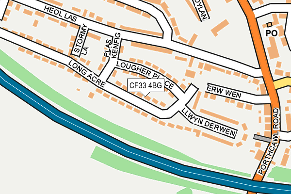 CF33 4BG map - OS OpenMap – Local (Ordnance Survey)