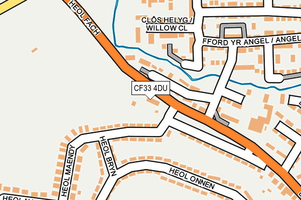 CF33 4DU map - OS OpenMap – Local (Ordnance Survey)