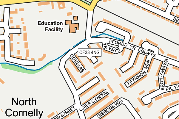 CF33 4NG map - OS OpenMap – Local (Ordnance Survey)