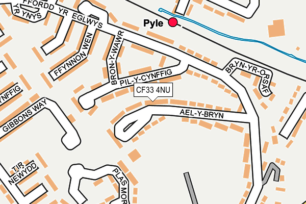 CF33 4NU map - OS OpenMap – Local (Ordnance Survey)