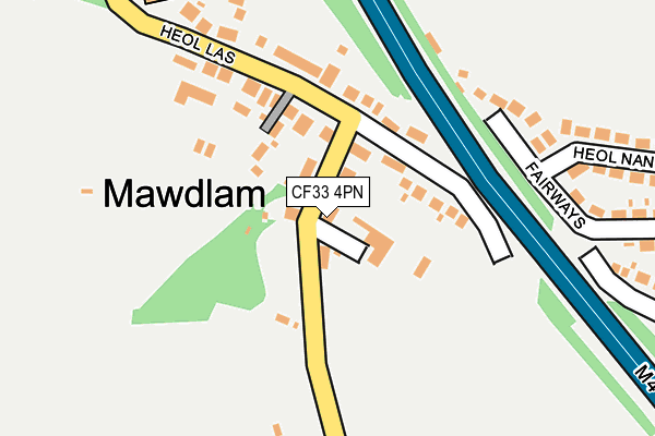 CF33 4PN map - OS OpenMap – Local (Ordnance Survey)
