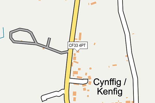 CF33 4PT map - OS OpenMap – Local (Ordnance Survey)