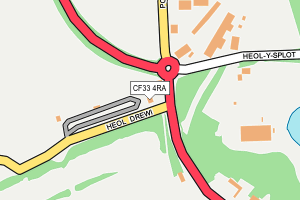 CF33 4RA map - OS OpenMap – Local (Ordnance Survey)