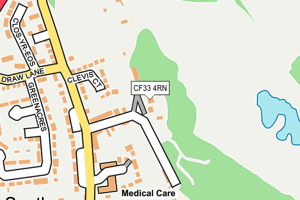 CF33 4RN map - OS OpenMap – Local (Ordnance Survey)