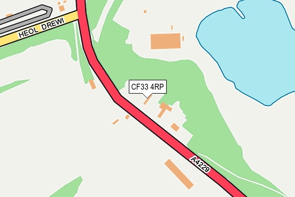 CF33 4RP map - OS OpenMap – Local (Ordnance Survey)